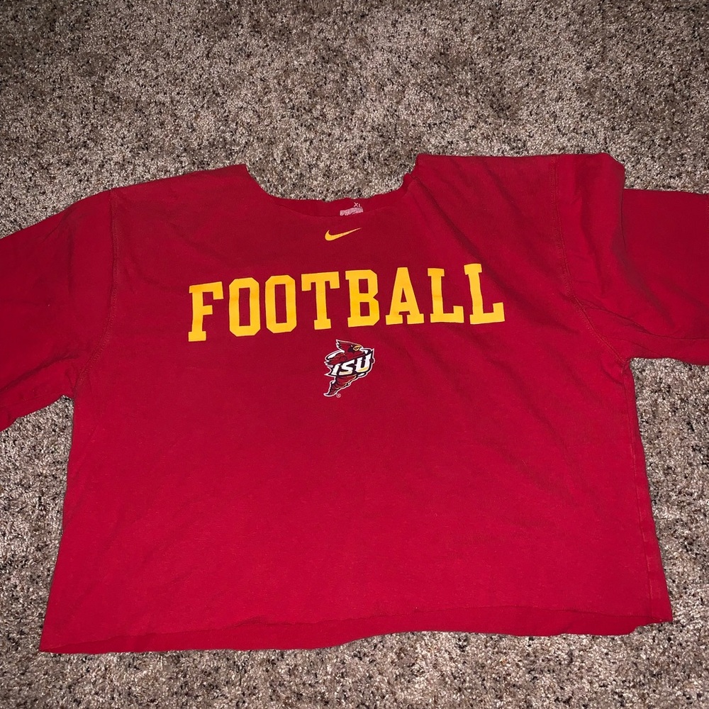 ISU nike cropped t-shirt